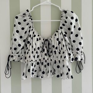 Polka dot top